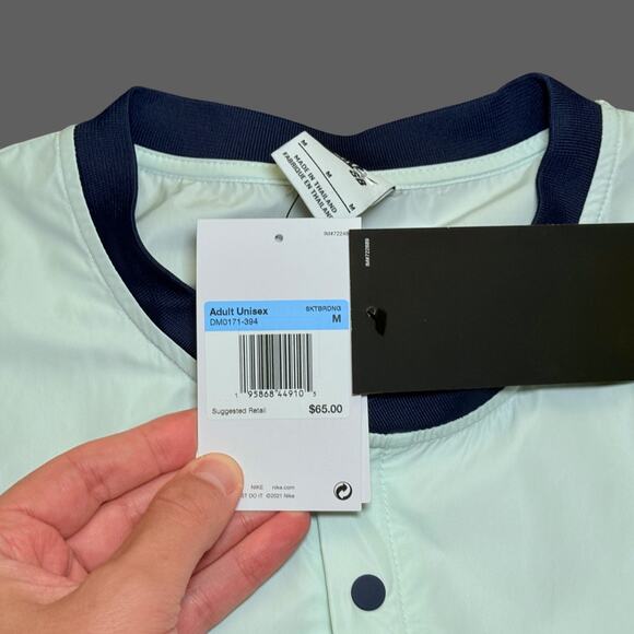 Nike SB Mint Green Henley Windshirt Jacket M NWT - Picture 6 of 9